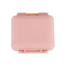 Detachable 6 Grids Independent Double Layer Pill Case for Travel Pink 1 Pc