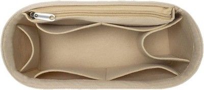 purse backpack organizer for le pliage knapsack Felt Bag insert organizer beige