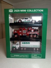 🔥 2020 Hess Mini Collection – NEW & SEALED! 🚒🏎️🚛 MINT Box – 3 Iconic Minis!