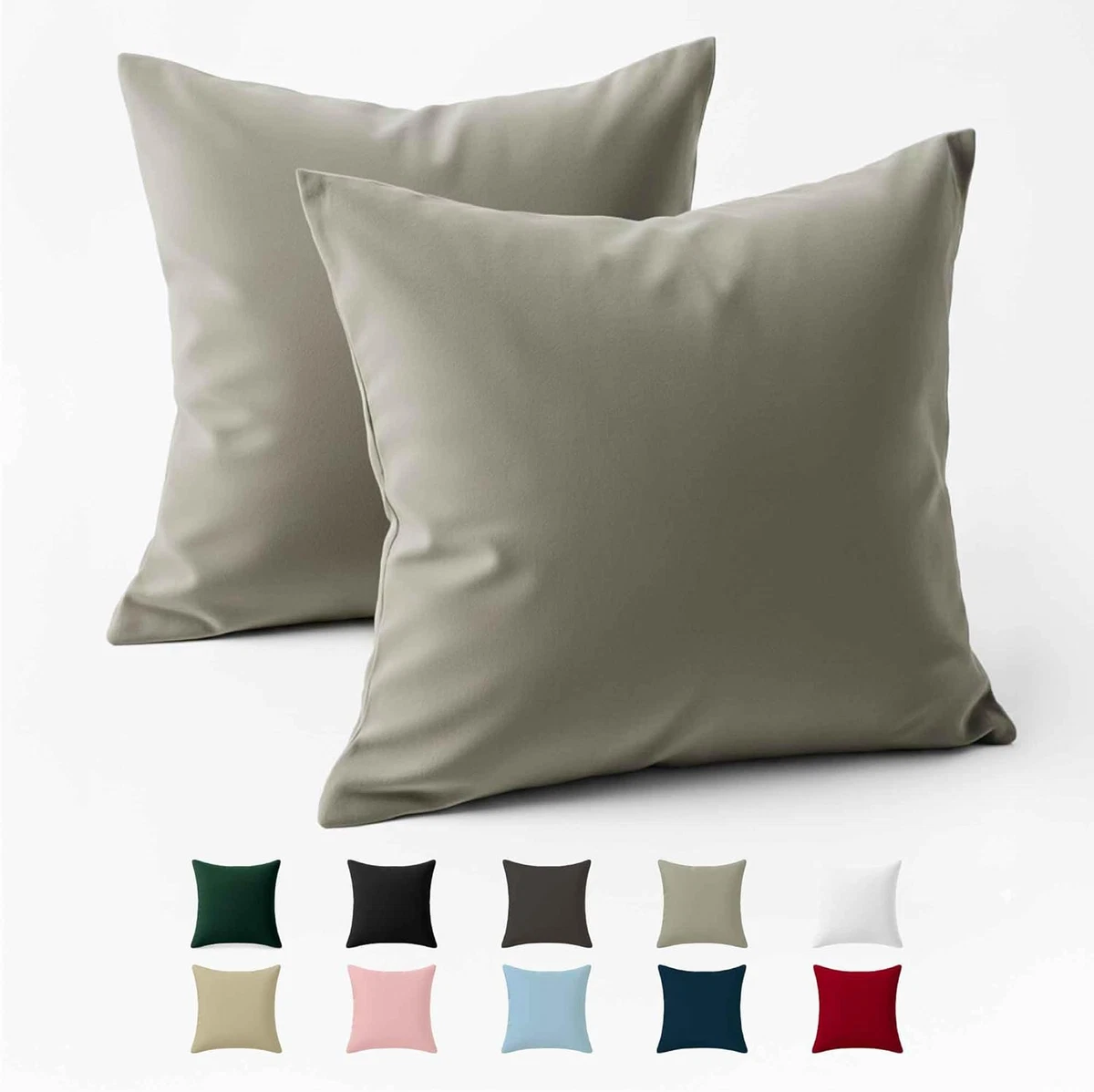 Federa Per Cuscino In Pile 40x40 Cm - Morbida E Calda - Beige Sanbeige (Senza Imbottitura)