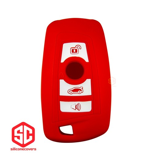 1x New KeyFob Remote Fobik Silicone Cover Fit / For Select BMW Vehicles