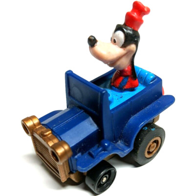 Disney Goofy Pull Back Car 1988 Blue McDonald's Collectible Toy