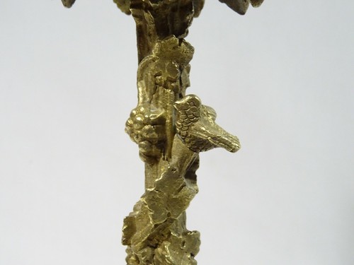 Antiguo Candelabro Louis XV Bronce Candlestick Leuchter Candelabro - Picture 7 of 12