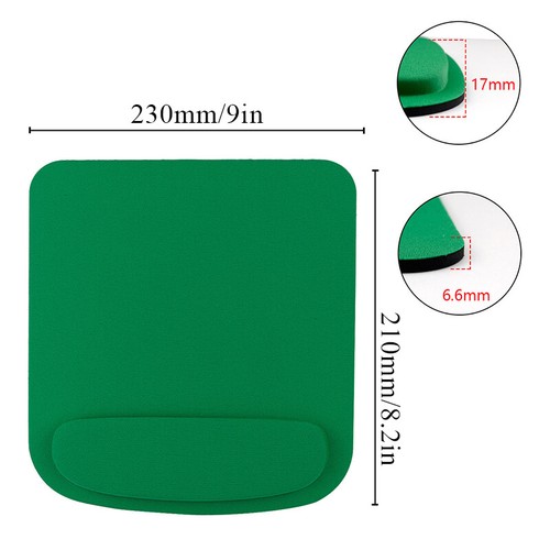 Alfombrilla ergonómica cómoda para mouse soporte para reposamuñecas antideslizante computadora portátil PC - Imagen 10 de 48