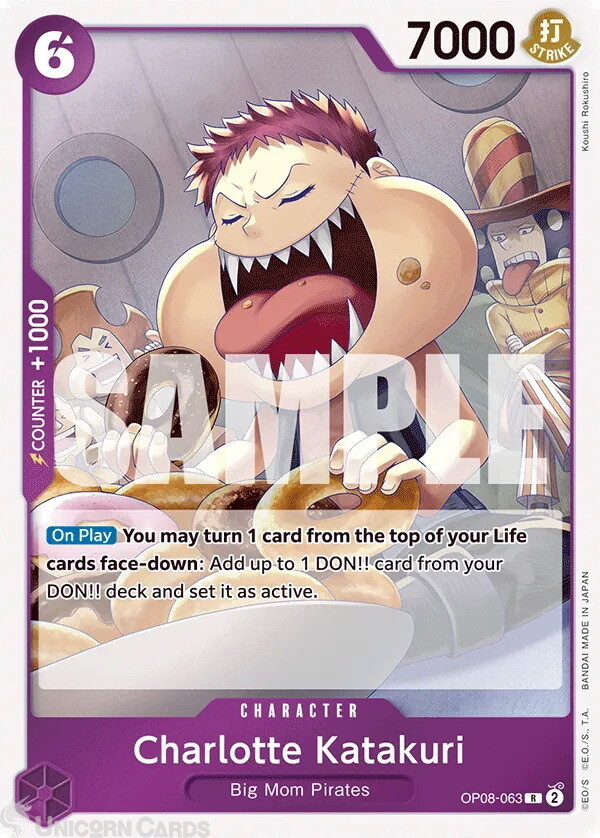 OP08-063 Charlotte Katakuri : Rare English One Piece TCG Card : OP08: Two Legend
