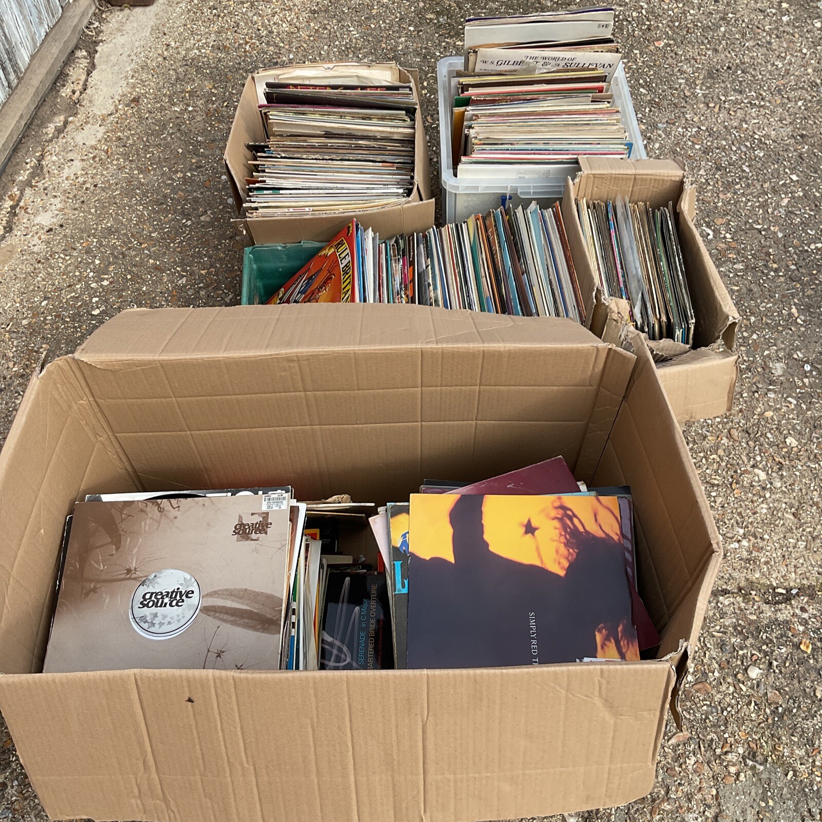 Huge Vintage vinyl records job lot Approx 500+ Records All Genres eBay