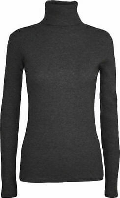 Damen-T-Shirt Polokragen Langarm Rollausschnitt Damen Schildkrötenausschnitt Oberteil UK 8-26 - Bild 7 von 20