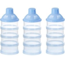 3 Pack 4 Lay rs Baby Snack Travel Cups/Jars  Formula Dispenser Stacking Storage