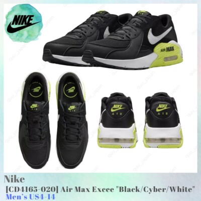 Nike Air Max Excee Black / Cyber / White CD4165-020 Men's US4-14 NEW