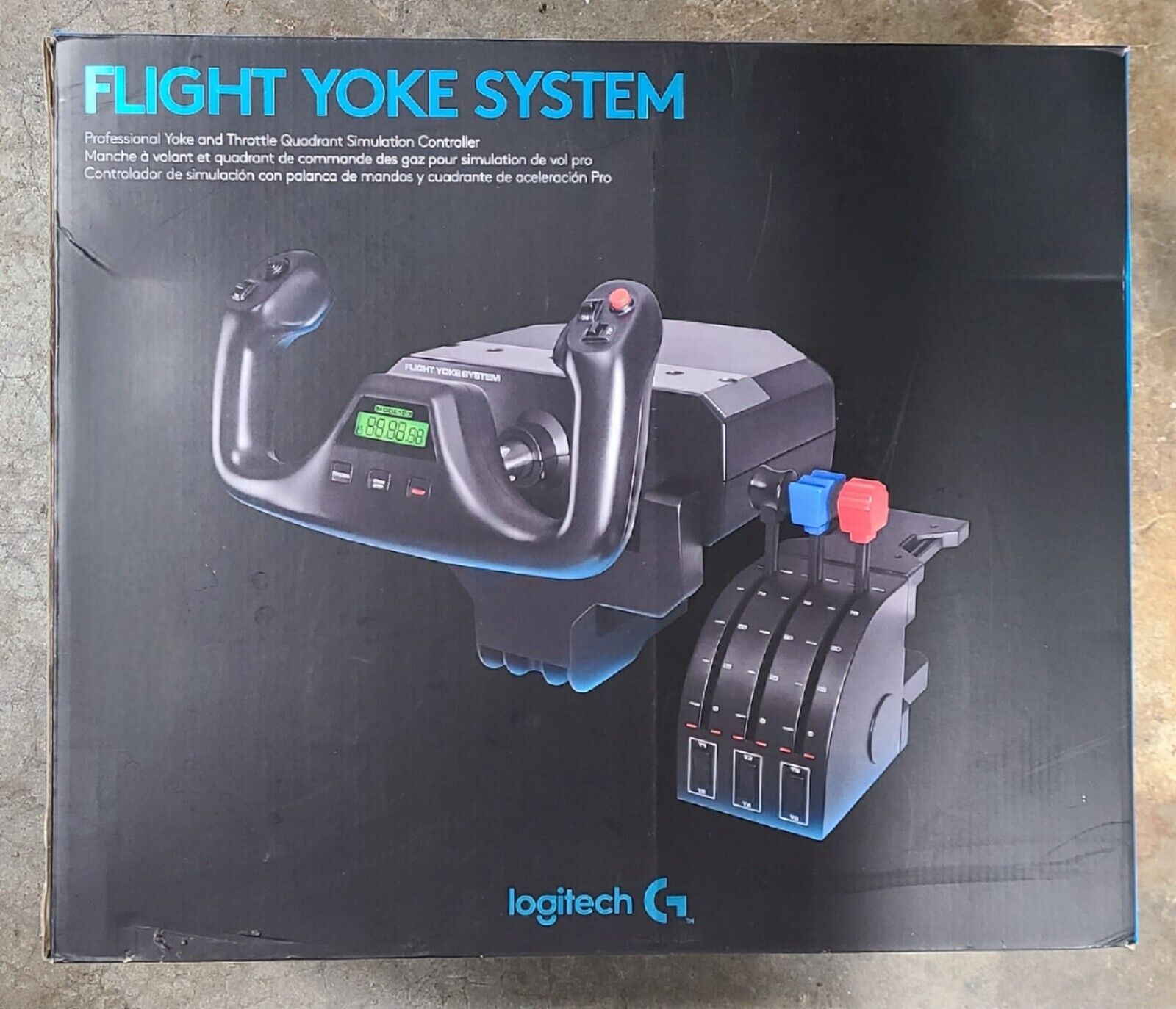 Saitek Flight Yoke System with Throttle - Black, Lightly 5099206069909 | eBay