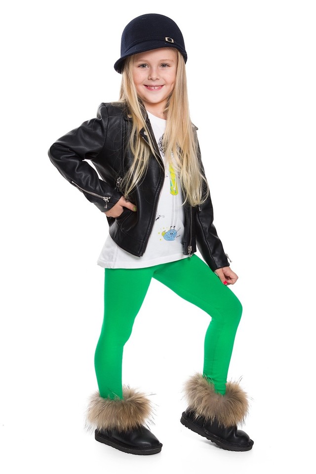 Kids Girl Plain Leggings main image 0