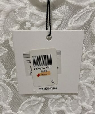 Robe Décontractée Blanche Jack By BB Dakota - Taille S, Longueur Genou, NEUVE