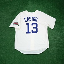 Starling Castro 1953 Chicago Cubs Cooperstown Jersey w/ Wrigley 100th Patch