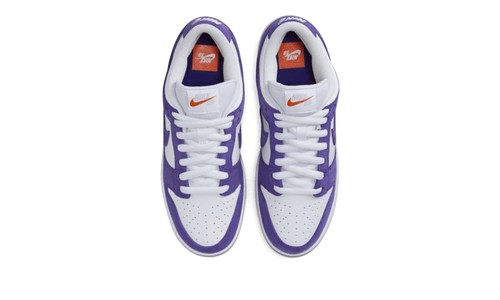 Nike SB Dunk Low Pro ISO Orange Label Court Purple DV5464-500 Sizes 11.5 - Picture 2 of 7