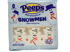 Peeps Marshmallow 6 Snowmen In A Pack Limited Edition Christmas Free S&h