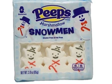 Peeps Marshmallow 6 Snowmen In A Pack Limited Edition Christmas FREE S&H