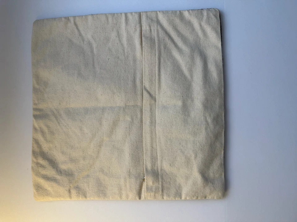 wool Crewel embroidered Pillow Cover 16 x 16 - Image 2 of 2