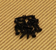 GS-0001-003 20 Black Finish Pickguard Screws For Fender Guitar/Bass