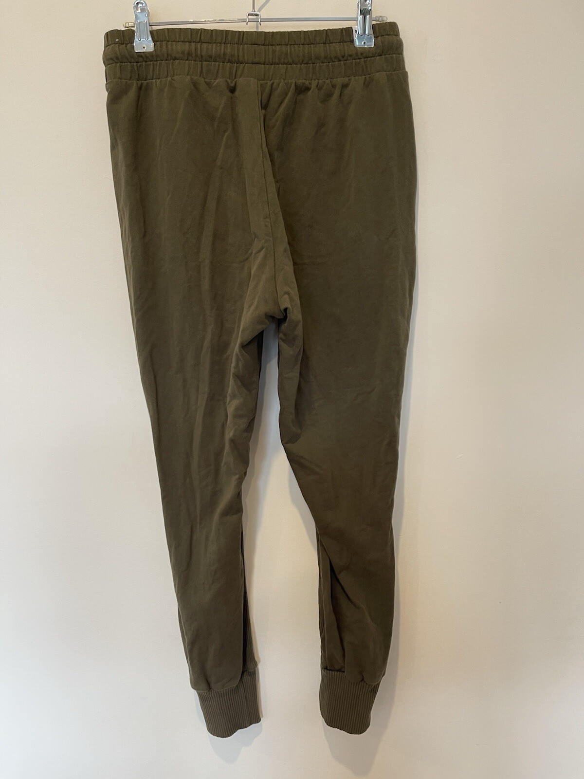 Puma Womens Khaki Green Jogger Tracksuit Pants Size XS Elastic Waist Pocket EUC image 5