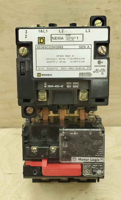 square d motor starter heaters