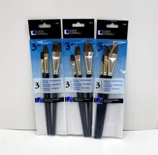 Loew Cornell Artists Brushes Natural Hair Bristle 2025 Lot of 3
