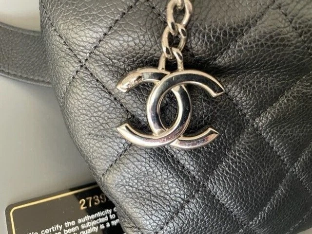 Mint AUTHENTIC Chanel Black Caviar Bum Bag Fanny Pack eBay