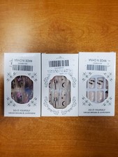 3 Boxes of 24: Assorted Halloween Press On Nails Square/Coffin - 9D-1776 
