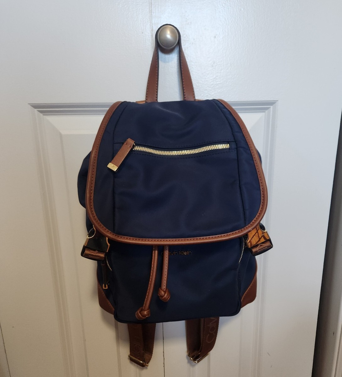 calvin klein blue leather backpack Shop Mens Logan Smooth Travel Te Luggage Factory Interior 16in Laptop Sleeve Calvin Klein Nylon Backpack Purse