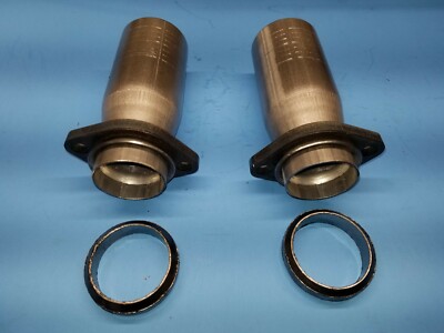 64-73 Ford Mustang Exhaust Manifold 2.5''0D Down Pipe Stubs With Donut Gasket USA