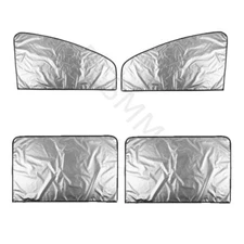 Sun Shade Curtains For Car Side Window UV Reflective Sun Visor Cover 4Pcs