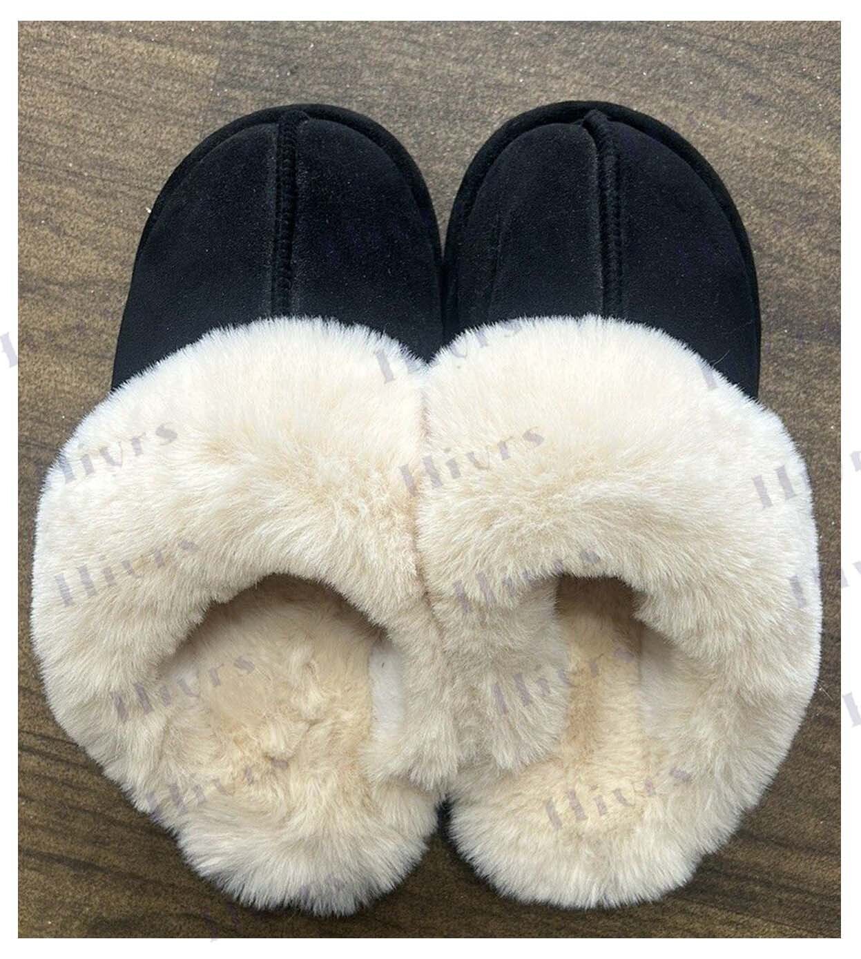 SAOLA Pantofola da donna in memory foam casa pelle scamosciata morbida calda fodera accogliente suola antiscivolo