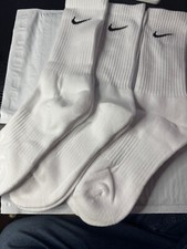Nike Everyday Plus Cushion Men's Crew Socks, Size medium -White