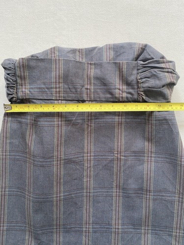 MARNI designer archive noughties Checked Skirt Size S/M heavy cotton vtg - Picture 5 of 7