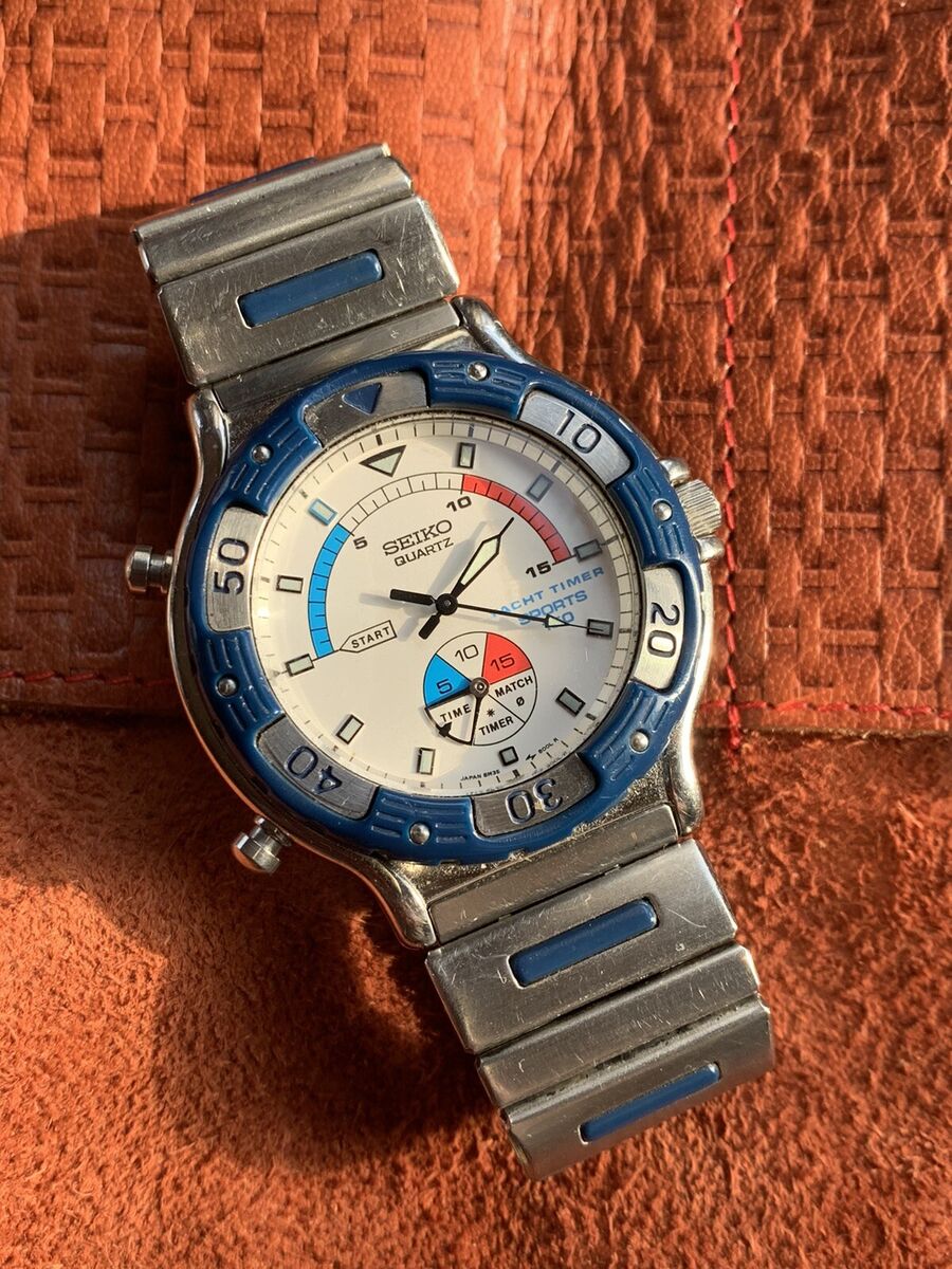 80s Seiko 8M35-8000 Yacht Timer Sports 150 Mens Watch Quartz 80s Seiko 8M35-8000 Yacht Timer Sports 150 Mens Watch Quartz