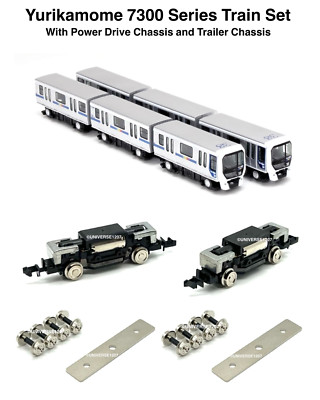 N Scale Tomytec Yurikamome 7300 Series AGT 6 Car Train Set w/Power Drives Wheels