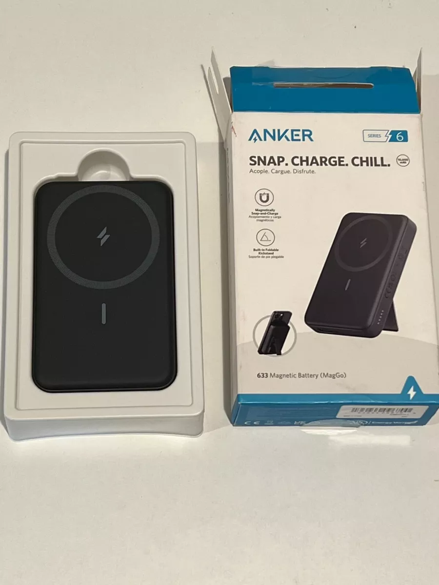 Anker 633 Magnetic Wireless Battery (MagGo) Portable Charger - Black OPEN  BOX