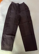 Gianni Versace Vintage Women's Black 100% Cotton Pants Italian Size 40