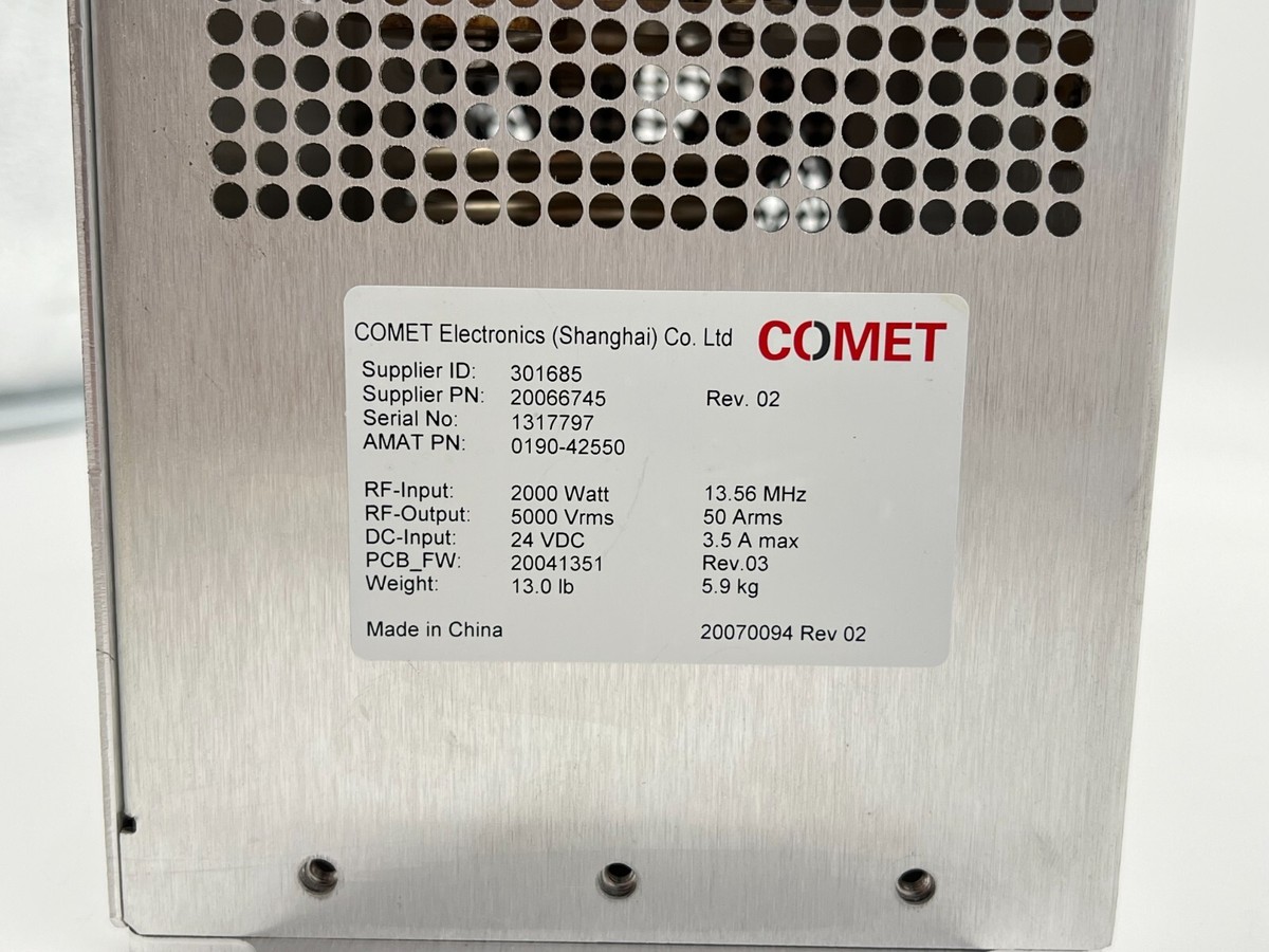 APPLIED MATERIALS 0190-42550 RF MATCH COMET Matching Network