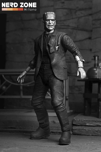 IN STOCK! NECA Universal Monster Bride Frankenstein Monster Fankenstein Ult B&W - Imagen 6 de 7