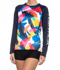 NAUTICA M, L Overboard UPF 30 Long Sleeve Rashguard NWT