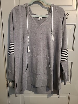 LIVE WELL Women's Plus Size 18/20W Long Sleeve Stretchy Sweatshirt 