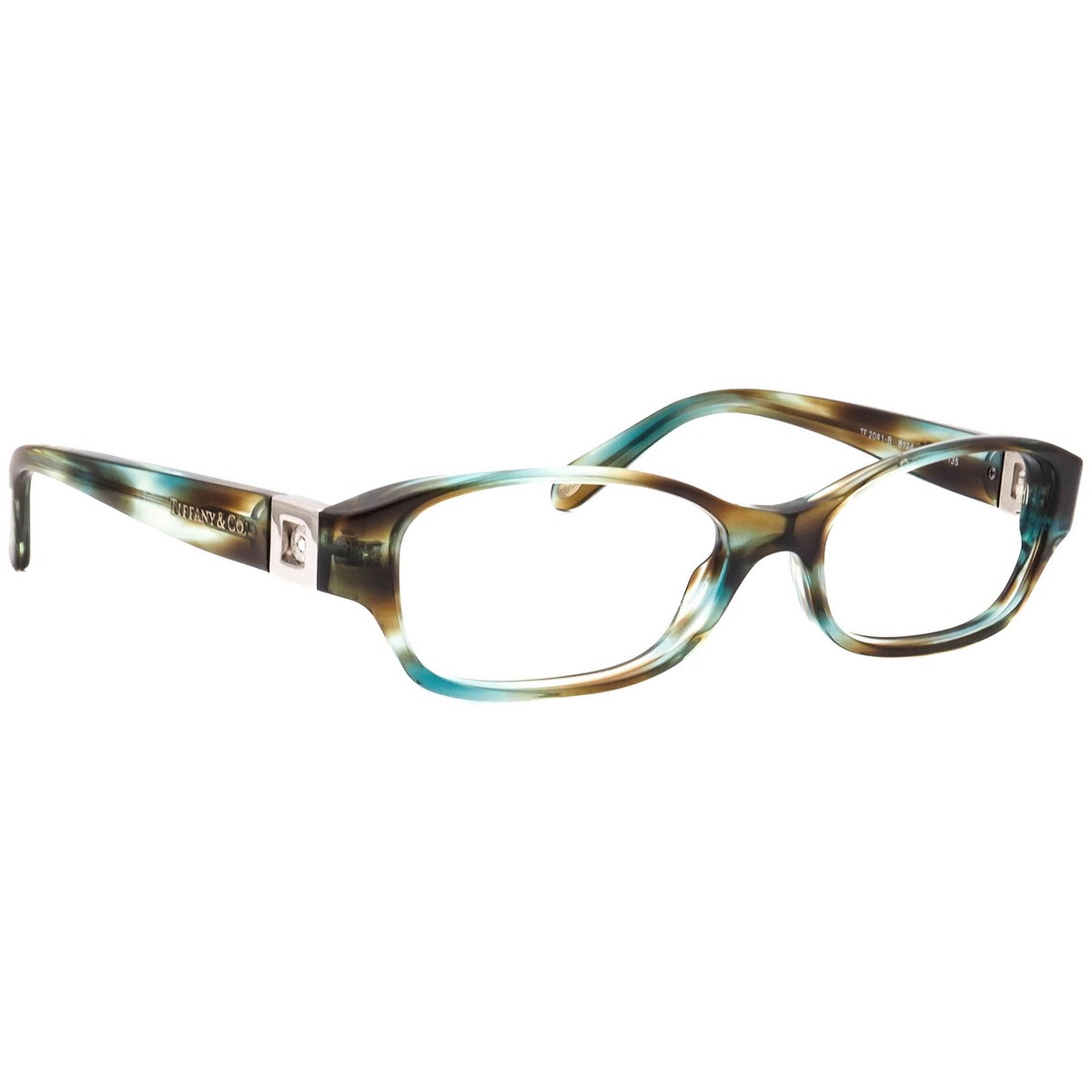 Tiffany & Co. Eyeglasses TF 2041-B 8124 Ocean Turquoise Crystals