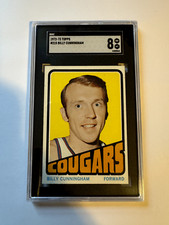 1972 Topps Basketball #215 Billy Cunningham (HOF) SGC 8 Just Graded