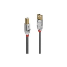 Lindy Cromo Line 1 M USB Data Transfer Cable Type A Male To B Shielding - Grey