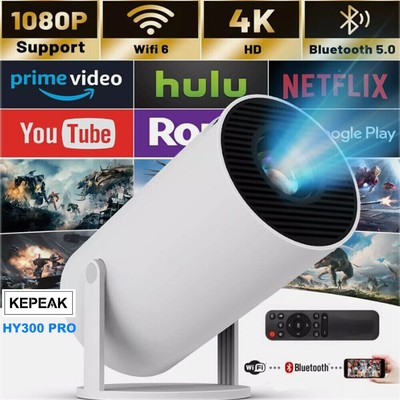 Mini Projector 20000 Lumen LED 1080P WiFi Bluetooth UHD Portable Home Theater 4K