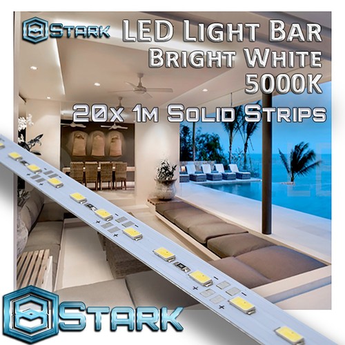 1M 3.3FT Pure White 5K 72 LED 5630SMD Strip Light Aluminum Case Display Cabinet - Picture 4 of 4