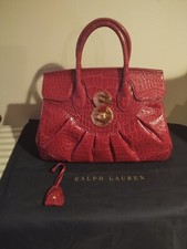$25k Ralph Lauren Red Alligator Ricky Bag...wow!