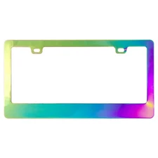 Auto Drive Metal License Plate Frame Chrome New Sealed