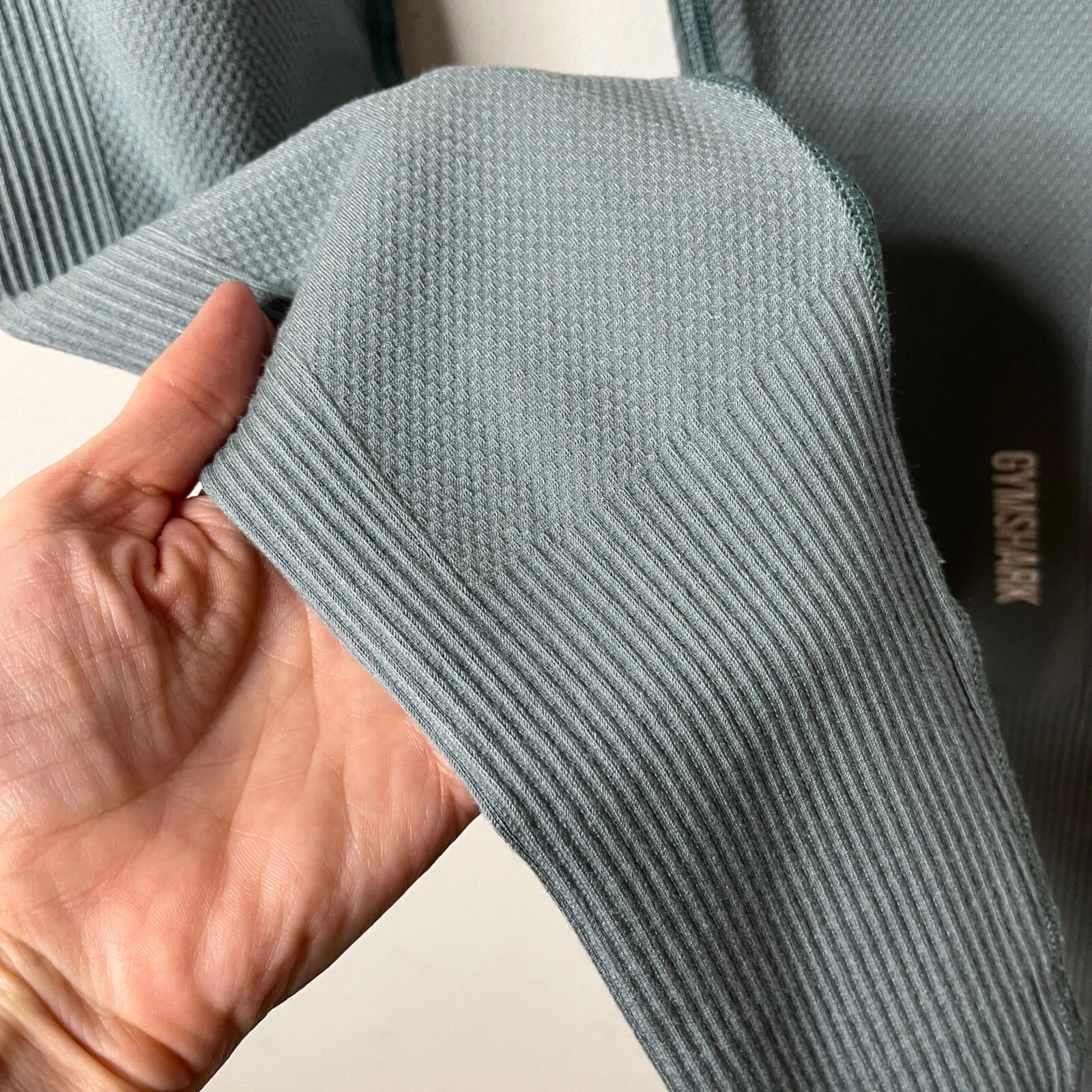 gymshark power down seamless high rise ribbed knit leggings