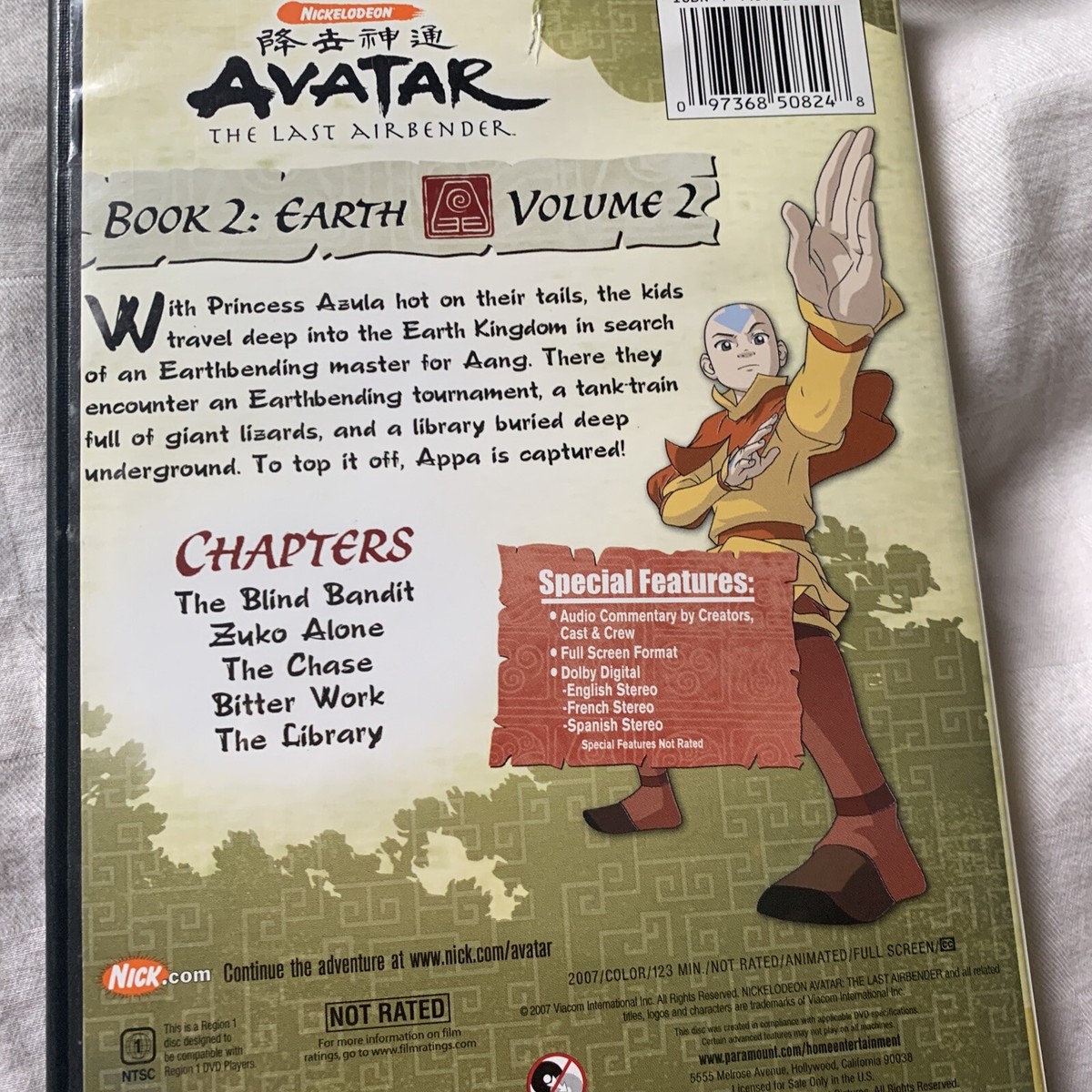 Dvd Avatar The Last Airbender 123 Avatar The Last Airbender Book